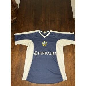 Vintage LA Galaxy David Beckham #23 Jersey Blue Size Adult XS Has Signature